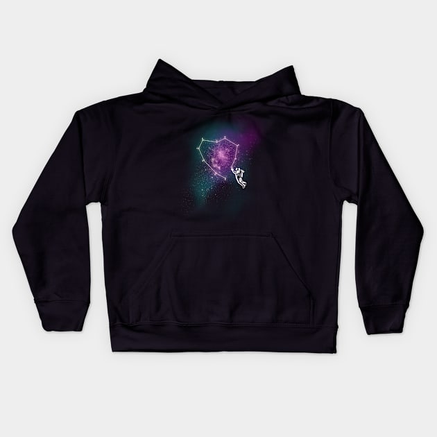 Lonely Astronaut Kids Hoodie by astronaut